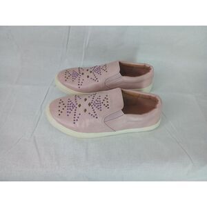 Frye Lena Studded Girls 4 Pale Pink Slip On Sneakers